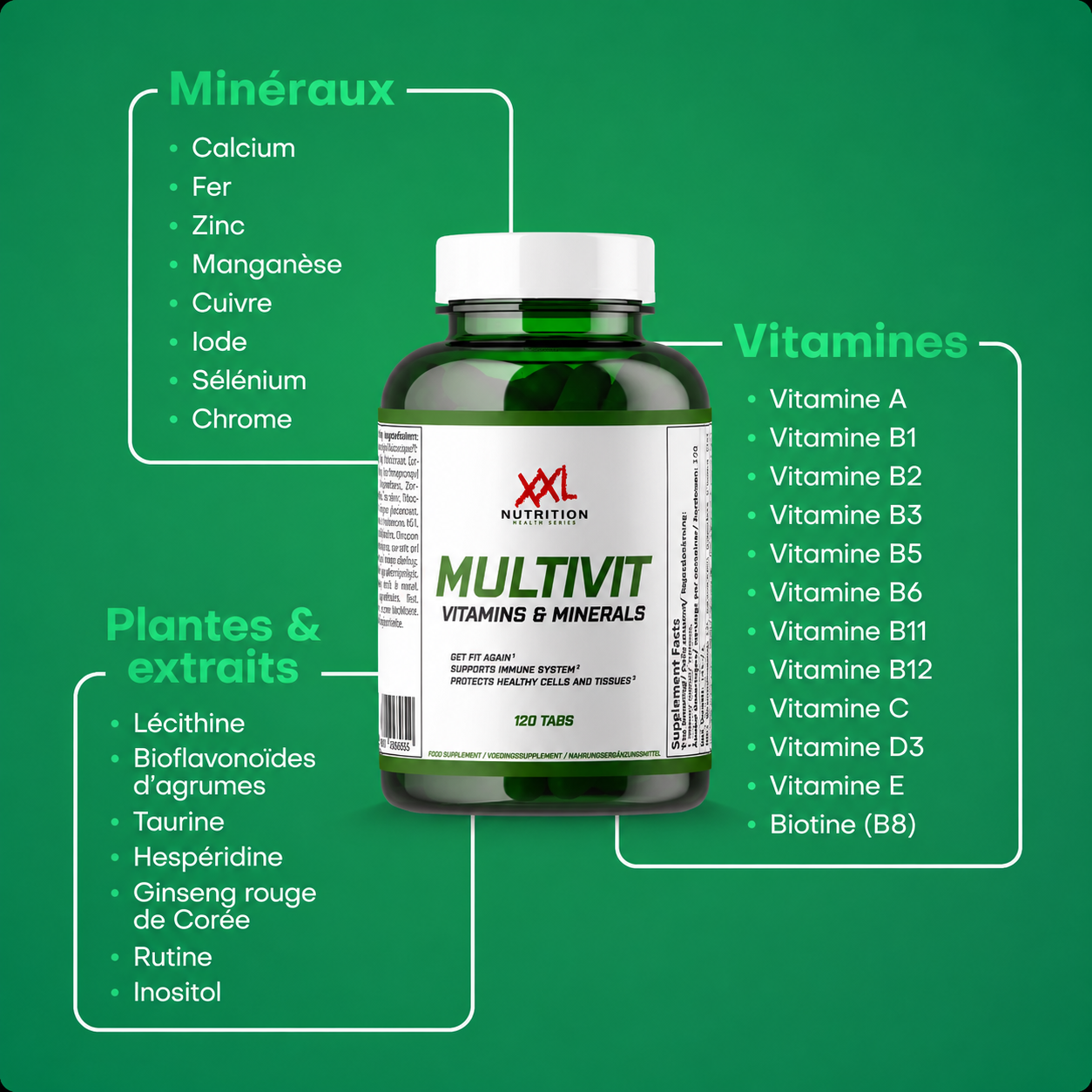 Multivitamine - 120 comprimés