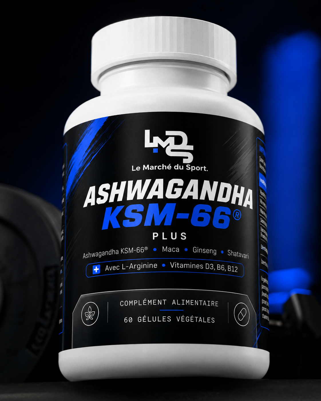 Ashwagandha KSM-66® Plus – 60 gélules
